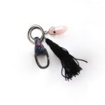 Abalone schelp sleutelhanger Rozenkwarts