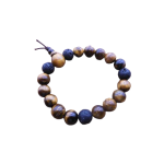 Kogelarmband Tijgeroog Lavasteen
