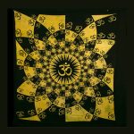 Grandfoulard Ohm - zwart/geel.