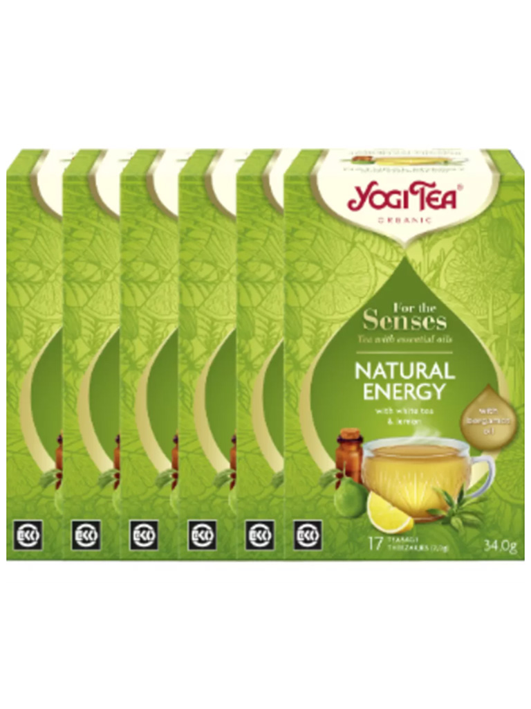 Yogi Tea For the Senses natural energy - tray: 6 stuks
