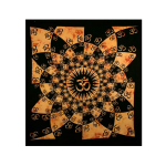 Grandfoulard  Ohm Oranje/Zwart.